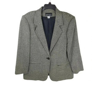 {Prophecy by Sag Harbor} 90s Vintage Women's Houndstooth Wool Blazer